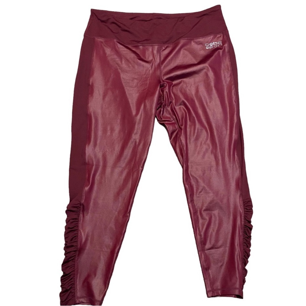Bebe Sport Maroon Leggings Size 3X